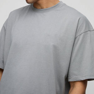 T-shirt Boxy Fit de haute qualité pour hommes DTG Print Tee T-shirts unis T-shirt personnalisé surdimensionné pour hommes - Product Image 3