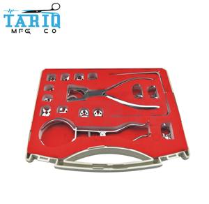 Juego de Abrazadera de Presa de Goma de Acero Inoxidable, Instrumento Dental Básico de Alta Calidad, Kit de Instrumentos Quirúrgicos - Product Image 1