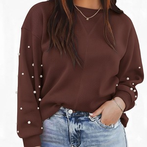 Sudaderas Casuales Extra Grandes para Mujer con Logotipo Estampado en la Parte Delantera, Venta Caliente de Invierno, Color y Logotipo Personalizados OEM - Product Image 1