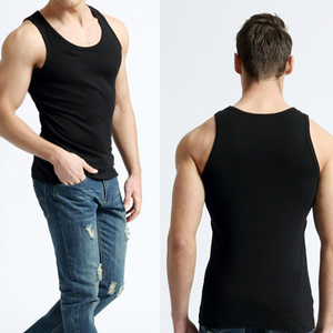 2023 OEM Design Men's Casual Tank Top 100% Polyester Breathable Summer Workout Gym Sportswear for Running <b>Badged</b> Fitness Apparel - Product Image 3