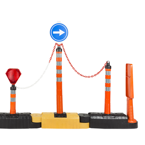 Bolardo de 45 cm con botón de restricción de paso y delimitador de tipo 90 cm - Product Image 2