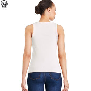 เสื้อกล้ามเอวลอยทรงหลวมเข้ารูปสำหรับใส่ไปยิมเสื้อผ้าสำหรับผู้หญิงเสื้อผ้าเนื้อนุ่มลำลองออกแบบได้ตามต้องการ - Product Image 3