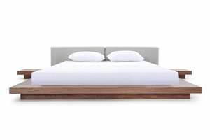 Muebles de dormitorio de diseño europeo moderno de lujo para TH-H8423, cama real tipo integrada con Mesillas de noche en cabecero supergrande - Product Image 3