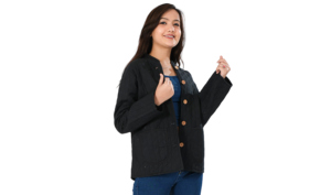 Chaqueta acolchada Reversible de algodón suave para mujer, abrigos cortos acolchados de algodón, chaqueta Vintage, abrigos sólidos acolchados de algodón - Product Image 5