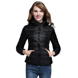 Blouson noir de haute qualité pour femme, style automne, imperméable, boutons recouverts, broderie en coton, fabrication sur mesure - Product Image 3