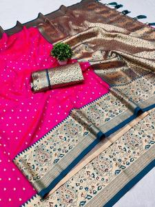 Onam Special Designer Sarees with Zari Weaving Soft Silk Indian & Pakistani Clothing Mercado mayorista en India - Product Image 2