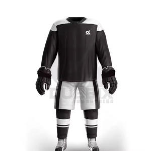 2024 conjunto de hockey sobre hielo de poliéster personalizado Unisex tamaño adulto hombres mujeres sublimado equipo uniforme pantalones ropa de hockey sobre hielo barata - Product Image 1