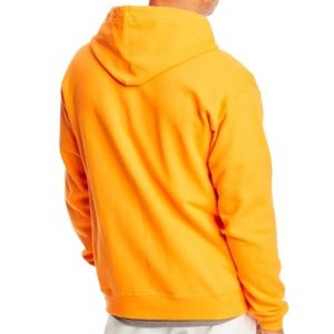 Jaune haute qualité polaire surdimensionné streetwear automne hiver Style personnalisé bouffée imprimé à capuche fermeture éclair 100% hommes sweats à capuche coton - Product Image 2