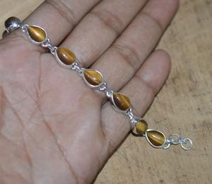 Tiger Gemstone <b>Bracelet</b> Jewelry For Women Silver <b>Boho</b> Style Jewelry 925 Sterling Silver Trending Handmade <b>Bracelet</b> Gift For Her - Product Image 6