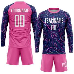 Equipo Nacional de Calidad tailandesa superior Ropa personalizada Mangas completas Sublimación Jersey Venta al por mayor Ropa deportiva de entrenamiento Uniforme de fútbol - Product Image 6