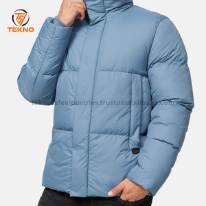Veste personnalisée manteaux en duvet de canard de haute qualité épais et chauds à capuche noir hiver veste coupe-vent grande taille pour hommes - Product Image 4