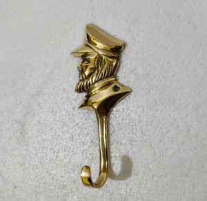 Laiton capitaine crochets muraux porte-clés serviette salle de bain crochet décoratif nautique manteau crochets plante écologique détachable conception - Product Image 4