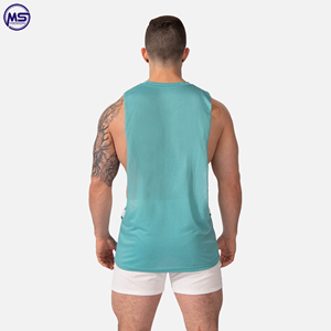 Hot Selling Custom Men's Gym Training <b>Tank</b> <b>Tops</b> Popular Sleeveless Singlet for Bodybuilding - Product Image 3
