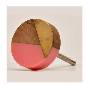 Pomo de puerta de madera y resina ecológico de calidad genuina Elementos de madera y resina naturales Precio al por mayor en la India - Product Image 1