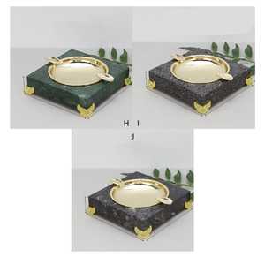 Cendrier de voiture au design classique avec logo personnalisé, sans fumée, en marbre, écologique et facile à nettoyer pour la maison, la voiture, l'hôtel - Product Image 3