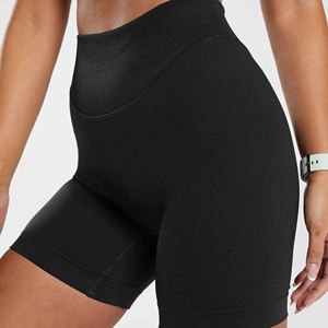 Sports de course Leggings serrés pour femmes été Jogging Biker Shorts correspondant haute en gros Logo personnalisé shorts pour femmes entraînement - Product Image 6