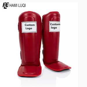 Espinilleras personalizadas Mejor precio Boxeo Protector Cómodo Entrenamiento Espinilleras Cuero Premium de alta calidad - Product Image 5