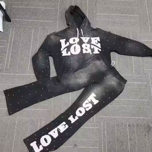 Ropa al aire libre Precio al por mayor Chándales de diamantes de imitación Último diseño Mejor calidad Hombres Chándales de diamantes de imitación - Product Image 2