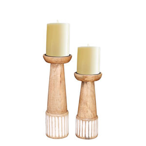 Nouveau design Bougeoir décoratif en bois naturel et photophore pour la décoration de Noël à la maison, top vente - Product Image 3