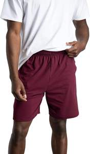 Short de basket-ball en maille coupe ample pour homme toile de coton respirante Style décontracté motif solide technique teint uni sport loisirs - Product Image 6