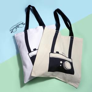 Sac fourre-tout en coton réutilisable écologique pour le shopping et l'usage quotidien Sac fourre-tout en toile imprimé logo personnalisé vente en gros - Product Image 5