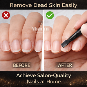 ชุดดันหนังกำพร้าสแตนเลสคุณภาพสูง สีดำด้าน 3 ชิ้น แบบสองด้าน สำหรับทำความสะอาดเล็บ ทำเล็บมือและเล็บเท้า ใช้ซ้ำได้ รับผลิตแบบ OEM - Product Image 6