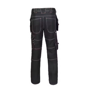Pantalones de seguridad de construcción de alta visibilidad personalizados al por mayor 2025 pantalones de trabajo Unisex multicolor cinta elástica de algodón - Product Image 5