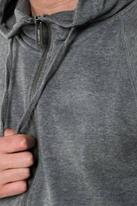 Survêtement de haute qualité pour hommes ensemble de sweat à capuche en détresse survêtement et survêtements délavés à l'acide Vintage pour hommes Streetwear Logo personnalisé - Product Image 3