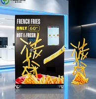 Distributeur automatique de frites surgelées et de bento pour le déjeuner avec paiement par pièces et billets