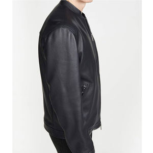 2025 hombres gran oferta chaqueta de cuero genuino para hombres chaqueta de cuero ajustada para hombres chaqueta de cuero personalizada en tamaño adulto chaqueta de cuero - Product Image 5