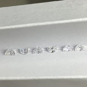 Diamants en vrac demi-lune, couleur DEF, cinq carats, prix de 200 à 800, cultivés en laboratoire, certifiés IGI, disponibles en dix jours, dix pièces - Product Image 2