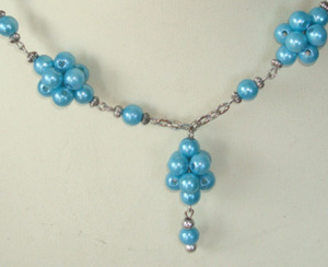 สร้อยคอ SEASHELL JEWELRY ลายเรขาคณิต ประดับด้วยไข่มุกเทียม ลูกปัดทองเหลืองและพลาสติก-ขนาดมาตรฐานสำหรับเป็นของขวัญ - Product Image 4