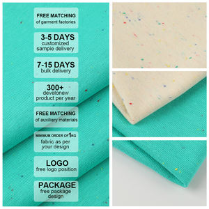 Tissu à pois tricoté ChaoPai, 98% coton, 2% polyester, double face, <span class=keywords><strong>240</strong></span> GSM, <span class=keywords><strong>largeur</strong></span> 185 cm, tissus à pois unis pour vêtements - Product Image 4