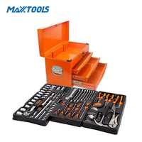 Juego de Llaves de Tubo Métricas CR-V de 124 Piezas OEM, Kit de Herramientas Manuales para Reparación de Automóviles con Estuche Rígido, Herramientas Mecánicas para Taller y Garaje, Venta al Por Mayor