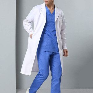 New Trend Hospital <b>Doctor</b> Scrub <b>Sets</b> Women's Long Sleeve Knitted Cotton Polyester High Quality Medical Uniforms - Product Image 4