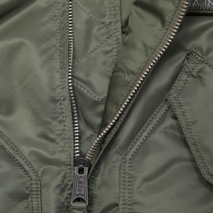 Blouson aviateur brodé personnalisé de haute qualité OEM pour hommes vêtements d'extérieur décontractés automne hiver grande taille manteau en toile réversible à capuche - Product Image 3