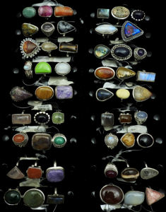 Anillo de forma redonda de piedras preciosas de ónix negro Natural de Plata de Ley 925 de buena calidad para ella, joyería hecha a mano, proveedor a granel - Product Image 5