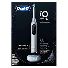 Oral-B IO Series 10แปรงสีฟันไฟฟ้าแบบชาร์จไฟได้พร้อมเซ็นเซอร์ความดันที่มองเห็นได้เพื่อป้องกันเหงือกจับเวลา2นาทีการทำความสะอาด7ครั้ง - Product Image 5