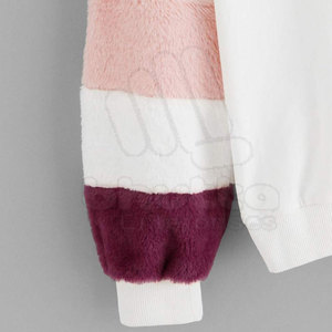 Sudaderas de Moda para Mujer, Invierno, Poliéster/Algodón, Tela de Lona Transpirable, Forradas, Cálidas, Estilo Urbano, Servicio OEM Personalizado - Product Image 4