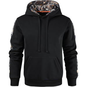 2025/2026 Men's <b>Black</b> Classic Pullover Hoodie 100% Cotton Winter Plain Dyed <b>Fleece</b> Pocket Quick Dry Breathable Everyday Casual - Product Image 3