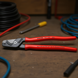 Knipex -StepCut XL Cable Shears 225 mm Scissor & Shear with <b>Step</b> Cut <b>Plastic</b> Coated Burnished Feature - Product Image 3