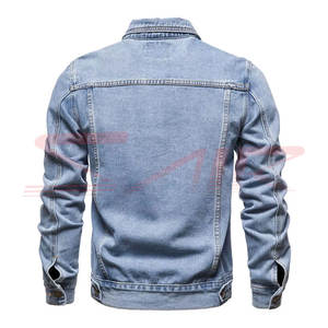 Chaqueta de lona clásica personalizada para hombre, impermeable, cortavientos, transpirable, con cuello alto, múltiples bolsillos, tallas grandes, venta al por mayor - Product Image 2