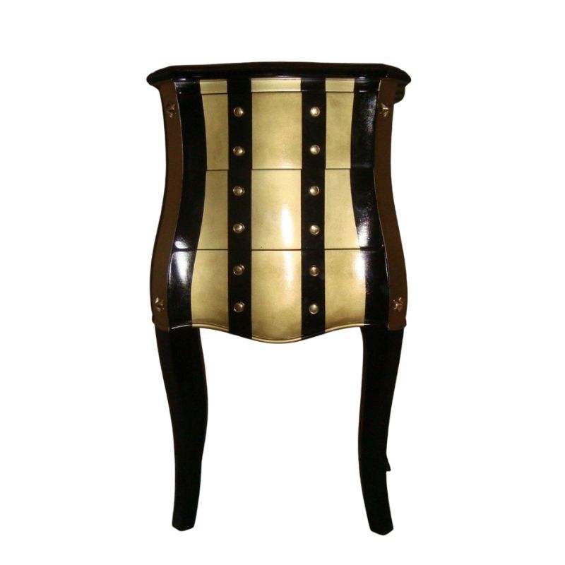 สีทอง + ทาสีดำ