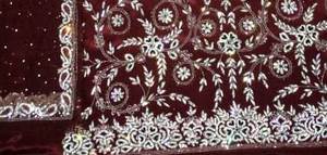 Costumes modernes en soie brodés à la main non cousus pour femmes Style traditionnel indien tendance pour les fêtes Belle - Product Image 3