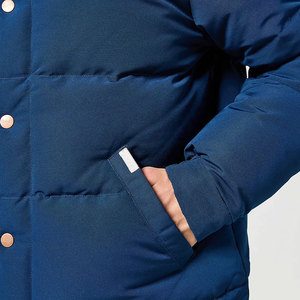 เสื้อโค้ทบุขนเป็ดสำหรับผู้ชายเสื้อแจ็กเก็ตขนเป็ดบุนวมผ้าคอตตอนโอเวอร์ไซส์พิมพ์ลายลายตา - Product Image 6