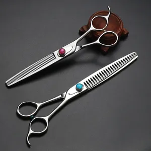 Ciseaux de coiffeur ciseaux de tête de formation de coiffure coupe de cheveux ciseaux amincissants professionnels personnalisés parfaitement 10 pièces - Product Image 4