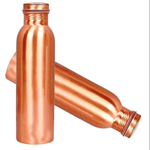 Top-rated 100% Pure Copper <b>Bottle</b> 32oz/950ml Thermal Insulation Eco-Friendly Luxury Design Applicable for Women Carrying Canvas - Product Image 1