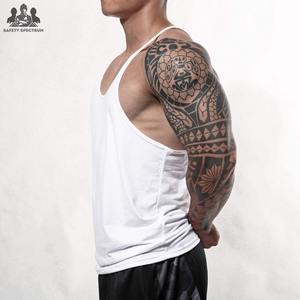 Camiseta sin mangas estilo casual para hombre, transpirable, ecológica, de secado rápido, tejida, 100% algodón, ropa deportiva. - Product Image 3