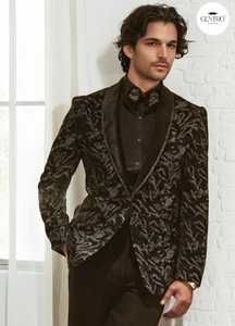 Costumes de mariage pour hommes veste de smoking noire sur mesure costumes de marié 2 pièces pour hommes - Product Image 2