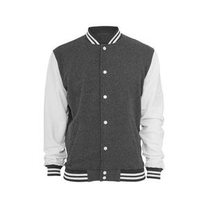 Men's Classic Cool Stand Collar Varsity Jacket Genuine Leather - Product Image 1
